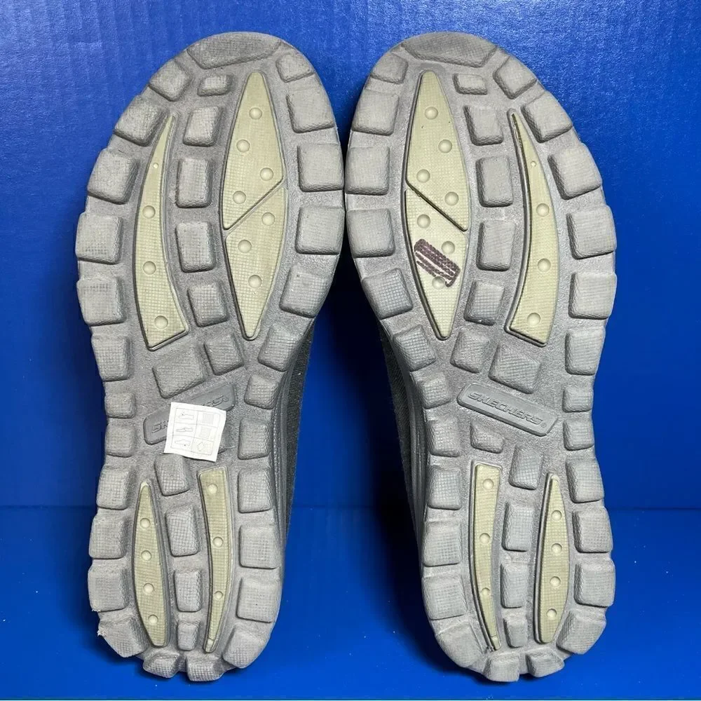 Skechers Superior Relaxed Fit‎ Canvas Slip On Loafers Grey Mens 10.5